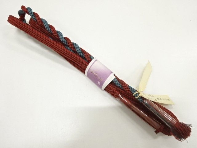 JAPANESE KIMONO / UNUSED HANDTIED OBIJIME CORD 